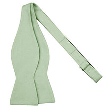 Load image into Gallery viewer, Sage Green Silk Self-Tie Bow Tie
