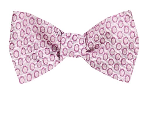 Pink Silk Self-Tie Bow Tie