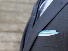 Load image into Gallery viewer, Flairs New York Gentleman&#39;s Essentials Weekend Casual White Pocket Square
