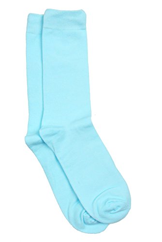 Solid Aqua Blue Mens Socks