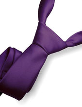 Load image into Gallery viewer, Purple Silk Neck Tie
