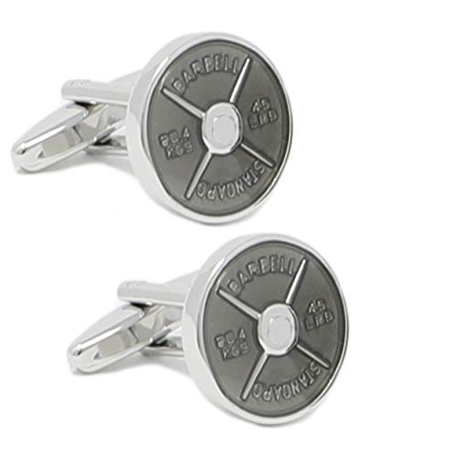 45 lb Barbell Cufflinks