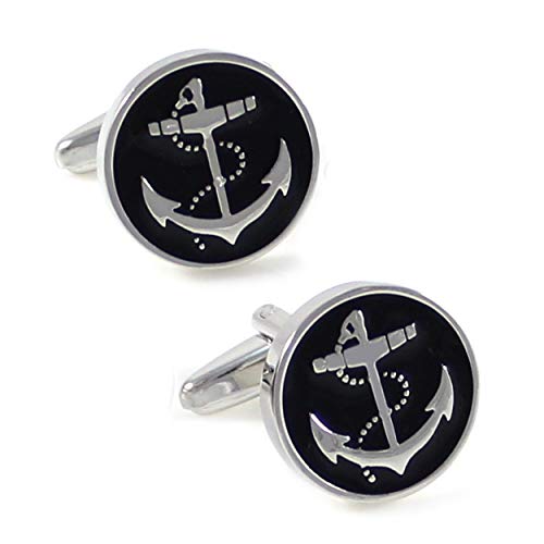 Silver Navy Anchor Cufflinks