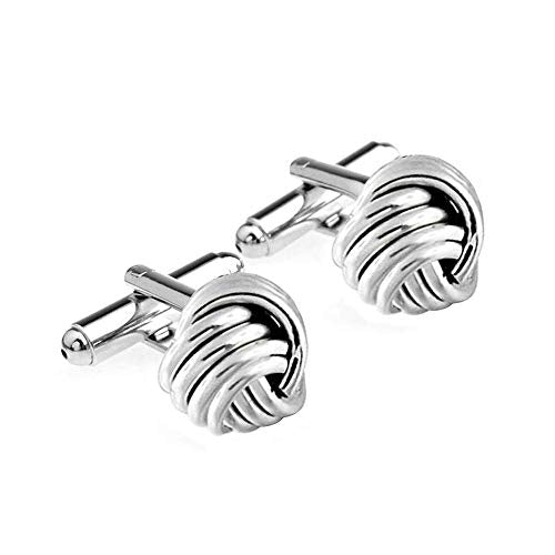 Chrome Knot Cufflinks