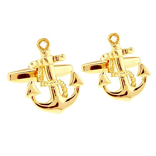 Gold Anchor Cufflinks