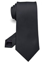 Load image into Gallery viewer, Black Silk Neck Tie
