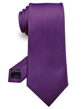 Load image into Gallery viewer, Purple Silk Neck Tie
