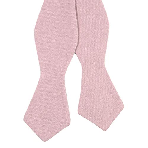 Blush Cotton Self-Tie Bow Tie