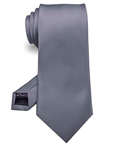 Grey Silk Neck Tie