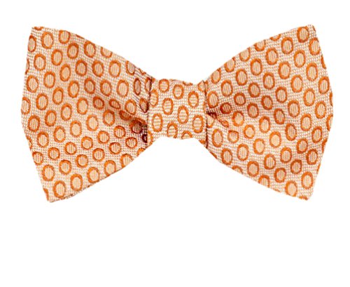 Orange Silk Self-Tie Bow Tie