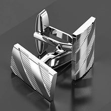 Load image into Gallery viewer, Silver Stainless Steel Cufflinks
