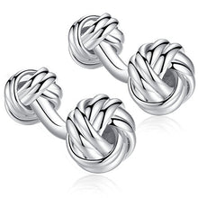 Load image into Gallery viewer, Barbell Knot Cufflinks
